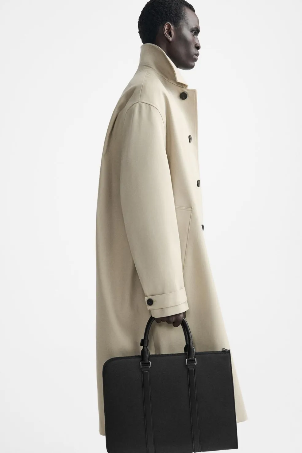 ZARA Malas|Malas / Mochilas^PASTA SLIM TEXTURA Preto