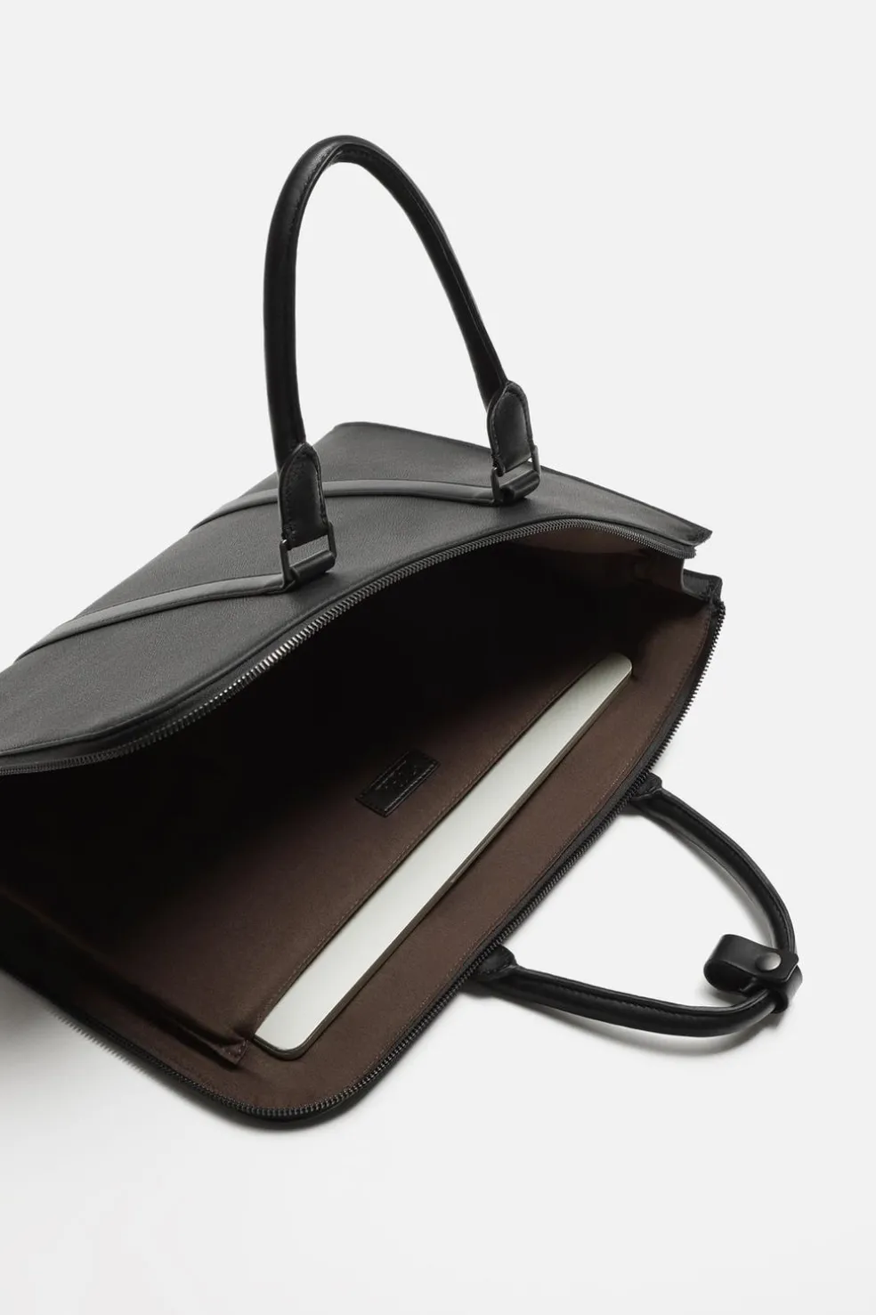 ZARA Malas|Malas / Mochilas^PASTA SLIM TEXTURA Preto