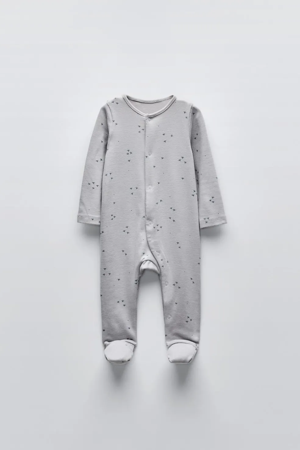 PIJAMA ESTAMPADO COM PÉ CONVERSÍVEL-ZARA New