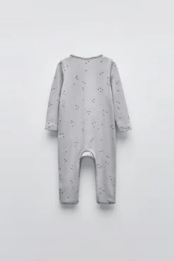 PIJAMA ESTAMPADO COM PÉ CONVERSÍVEL-ZARA New