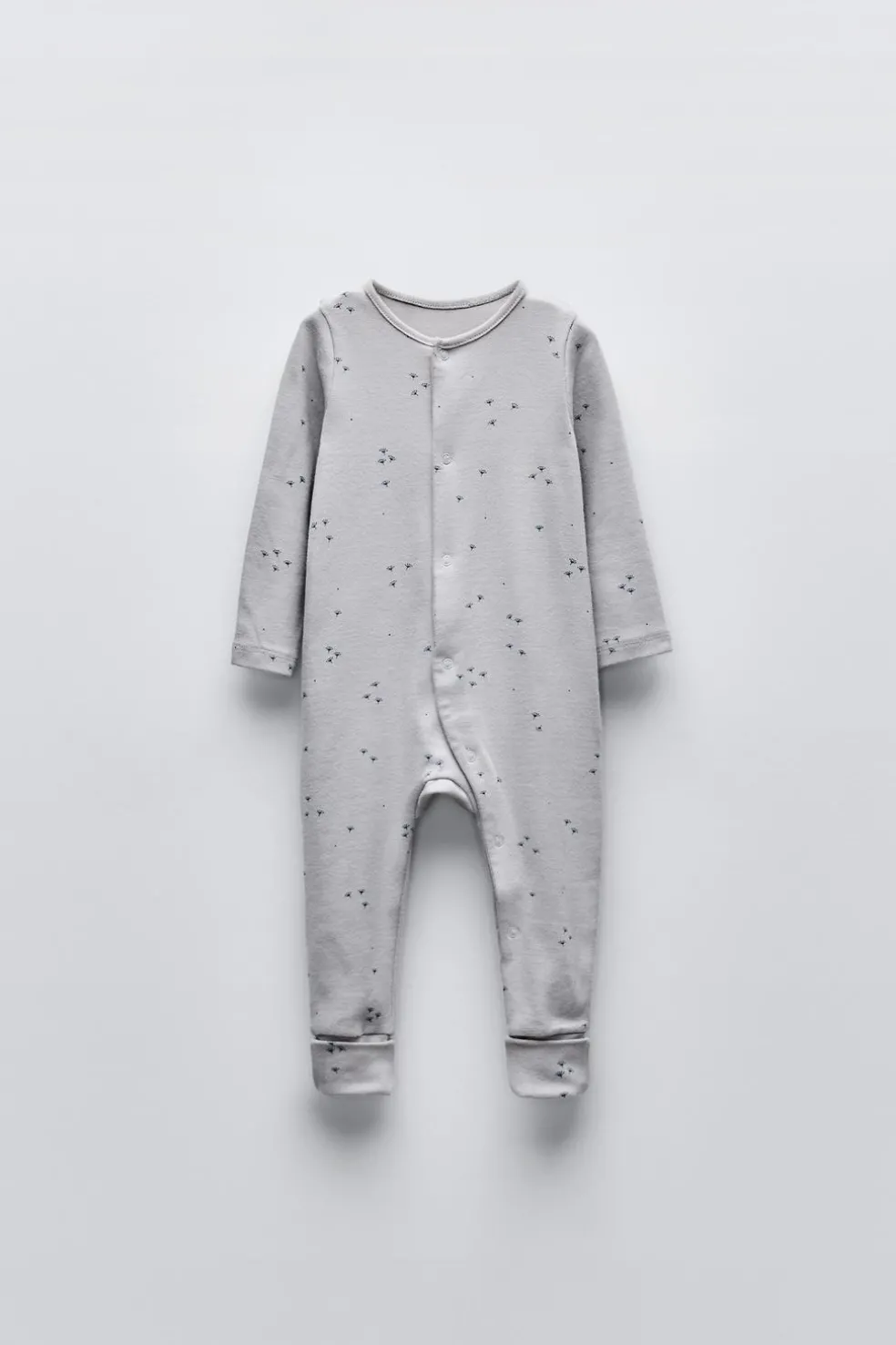 PIJAMA ESTAMPADO COM PÉ CONVERSÍVEL-ZARA New