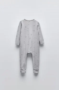 PIJAMA ESTAMPADO COM PÉ CONVERSÍVEL-ZARA New