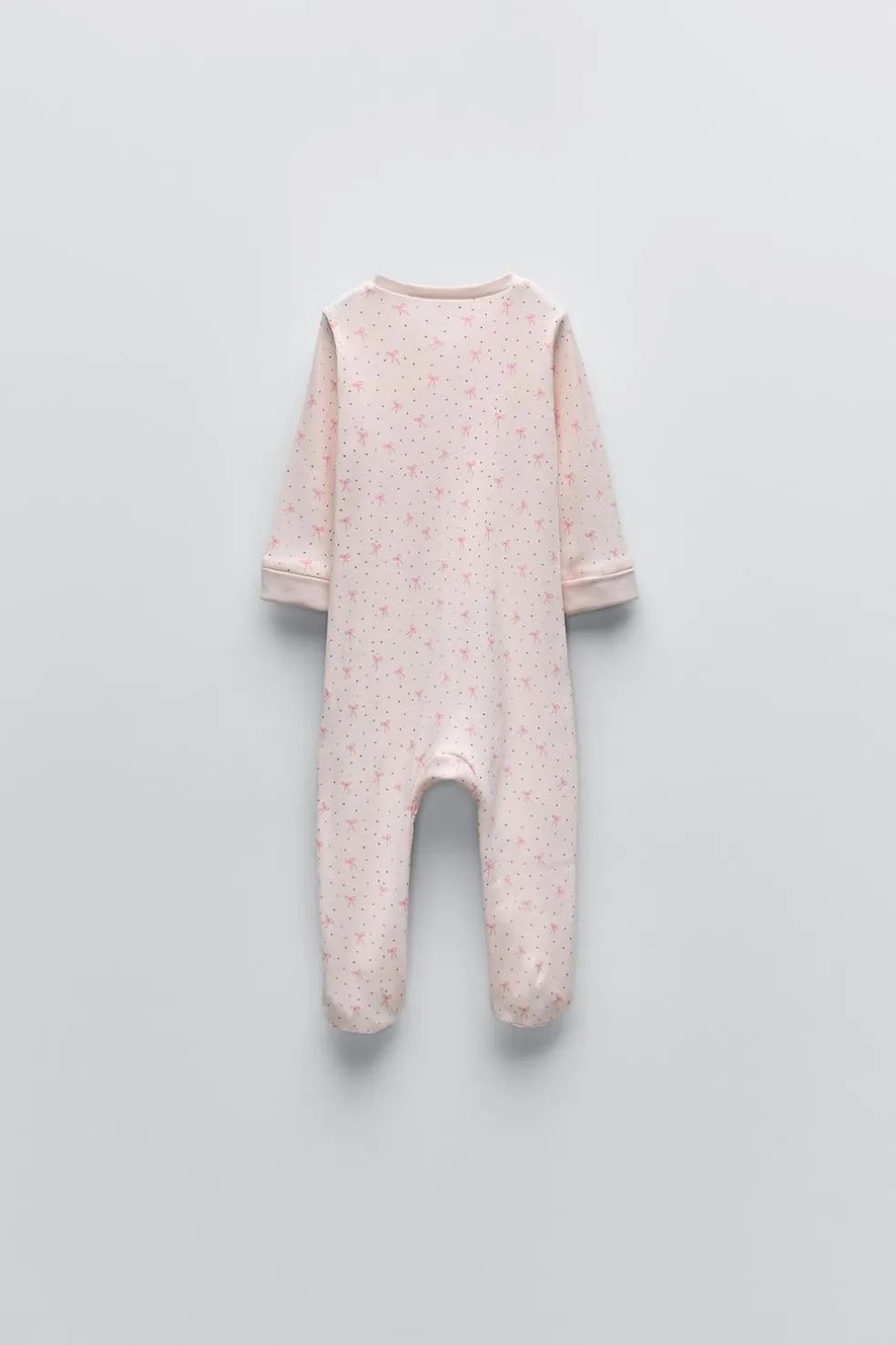 PIJAMA INTEIRO COM NERVURAS E LAÇOS-ZARA Cheap