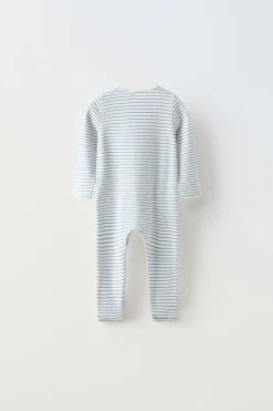 PIJAMA INTEIRO PÉ CONVERSÍVEL RISCAS-ZARA Cheap