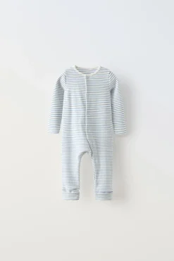 PIJAMA INTEIRO PÉ CONVERSÍVEL RISCAS-ZARA Cheap
