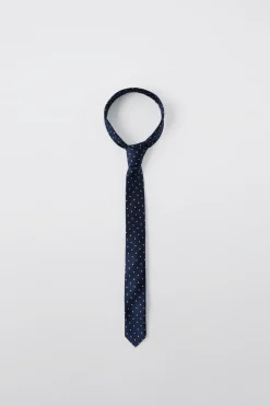 POLKA DOT PRINT TIE-ZARA New