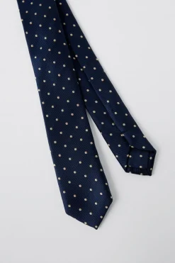 POLKA DOT PRINT TIE-ZARA New