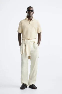 ZARA Polos^POLO COM ESTRUTURA Cru