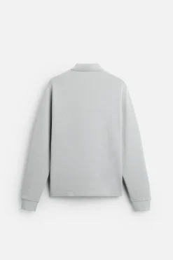 ZARA Polos^POLO COM ESTRUTURA PIQUÉ Azul-celeste-claro