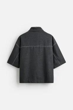 ZARA T-Shirts|Polos^POLO COM PESPONTO CONTRASTANTE Azul-marinho
