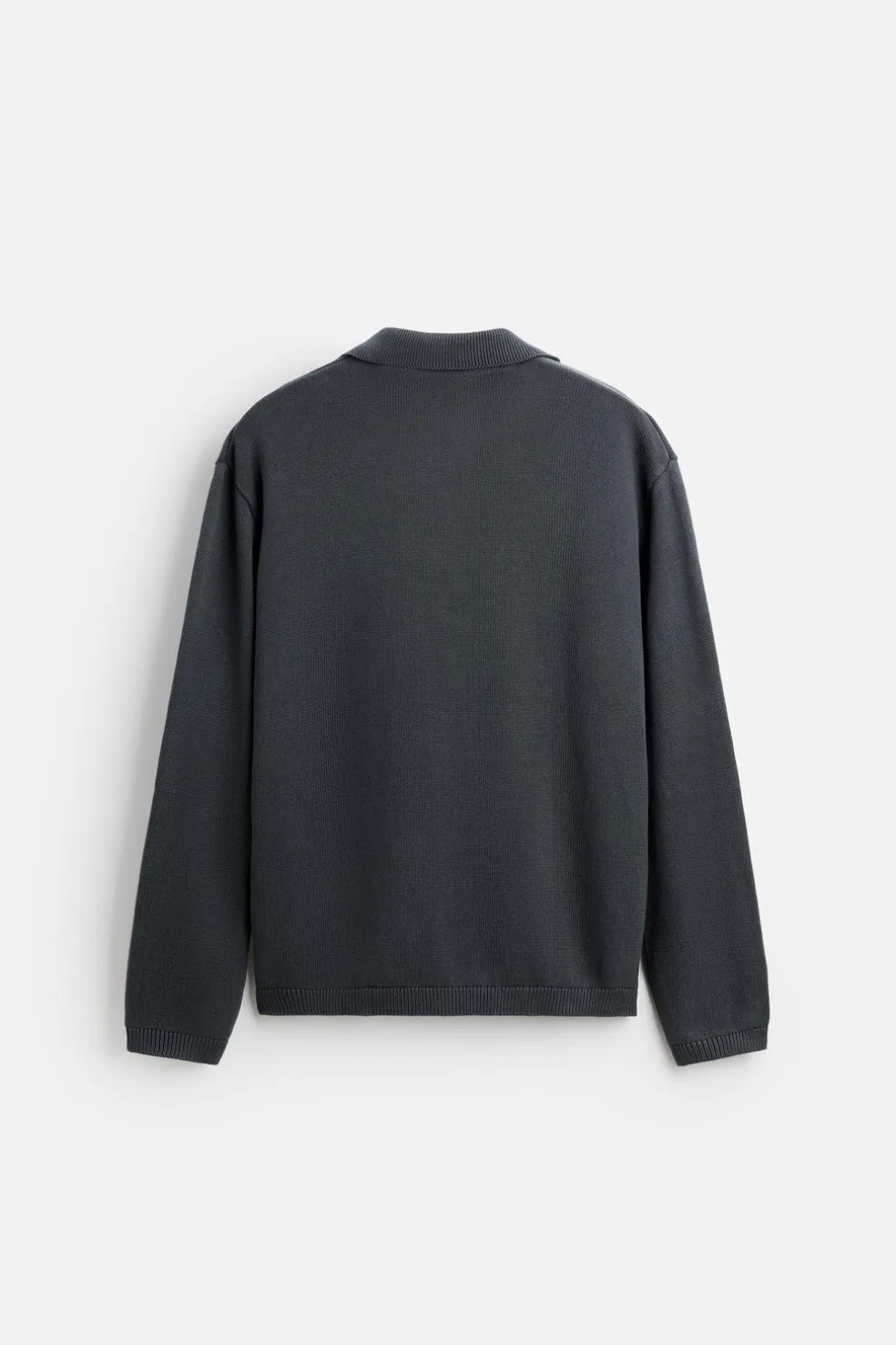 ZARA Camisola / Casacos|Polos^POLO DE MALHA Cinzento-antracito