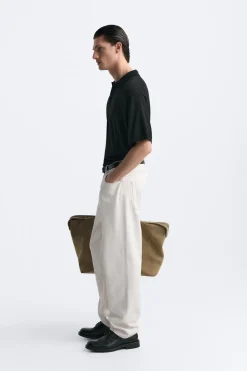 ZARA Camisola / Casacos|Polos^POLO DE MALHA COM BOTÕES Preto