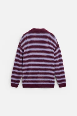 ZARA Camisola / Casacos|Polos^POLO DE MALHA COM EFEITO DE PELO Roxo