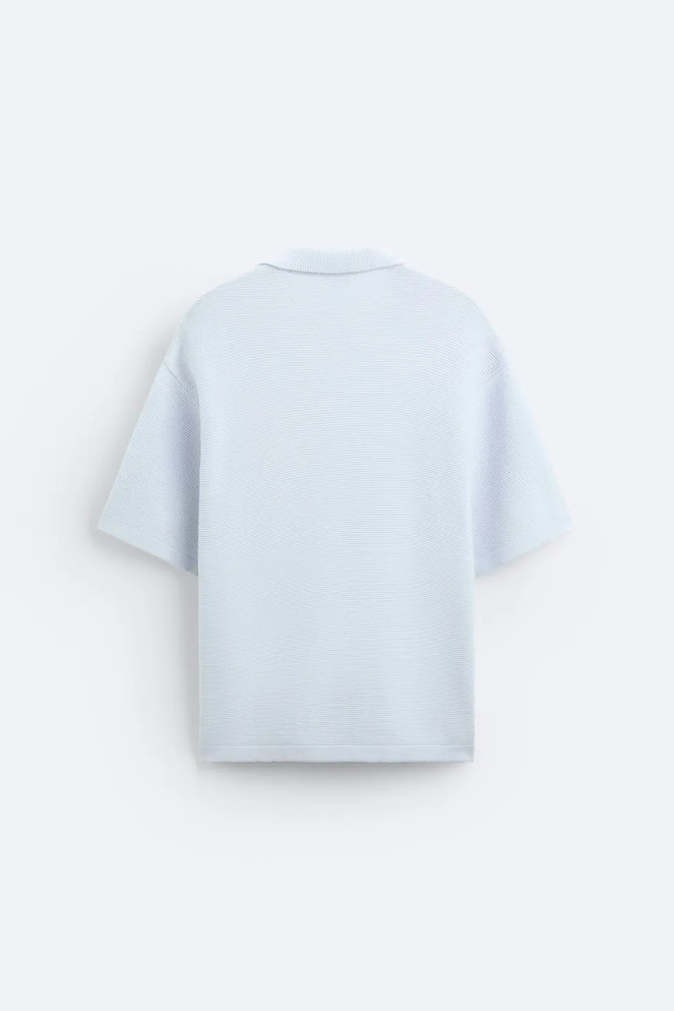 ZARA Camisola / Casacos|Polos^POLO DE MALHA COM ESTRUTURA Azul-claro