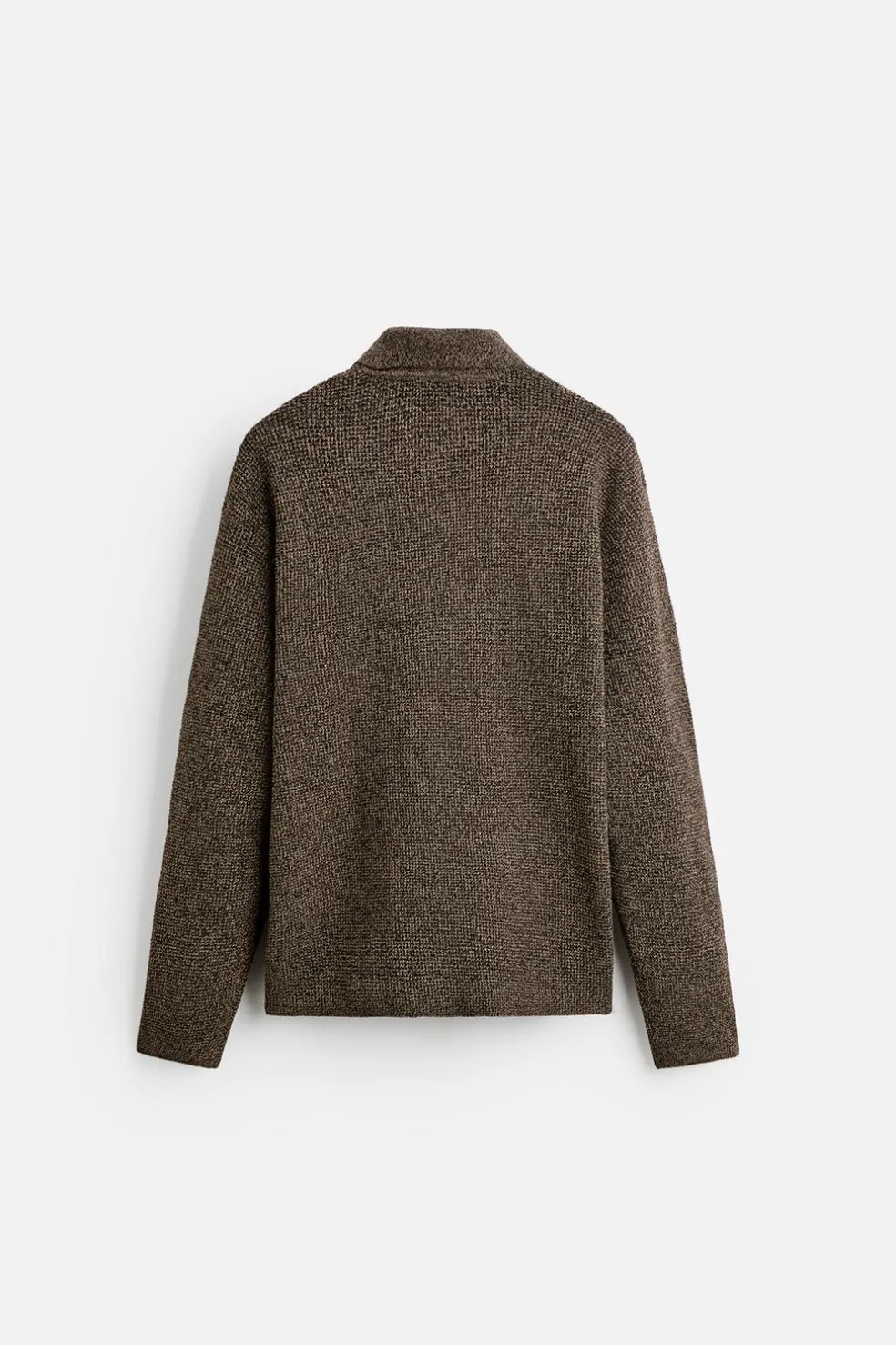 ZARA Camisola / Casacos|Polos^POLO DE MALHA COM ESTRUTURA Caqui