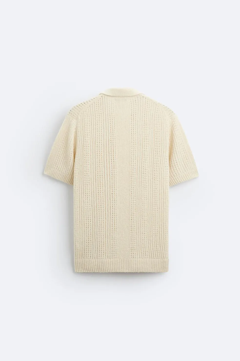 ZARA Camisola / Casacos|Polos^POLO DE MALHA COM TEXTURA Cru