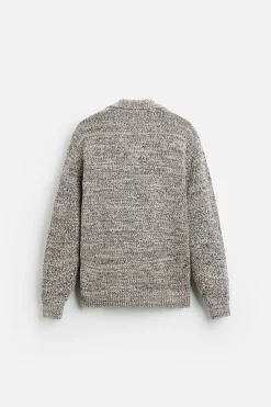ZARA Camisola / Casacos|Polos^POLO DE MALHA COM TEXTURA Cru / Preto