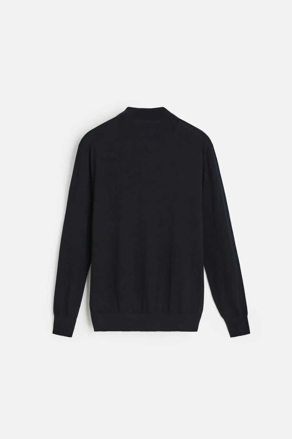 ZARA Vestuário De Inverno|Camisola / Casacos^POLO DE MALHA LÃ MERINO Azul-marinho