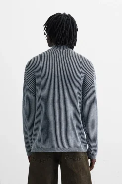 ZARA Camisola / Casacos|Polos^POLO DE MALHA LAVADA Índigo