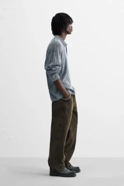 ZARA Camisola / Casacos|Polos^POLO DE MALHA LAVADA Índigo