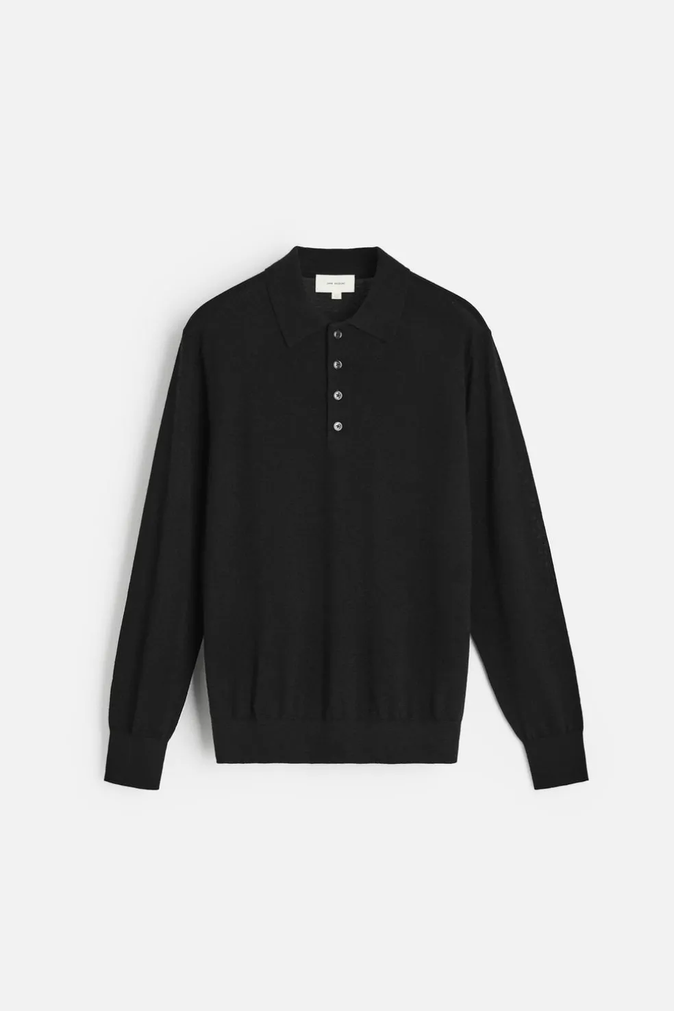 ZARA Camisola / Casacos|Polos^POLO DE MALHA LEVE LÃ - CAXEMIRA Preto