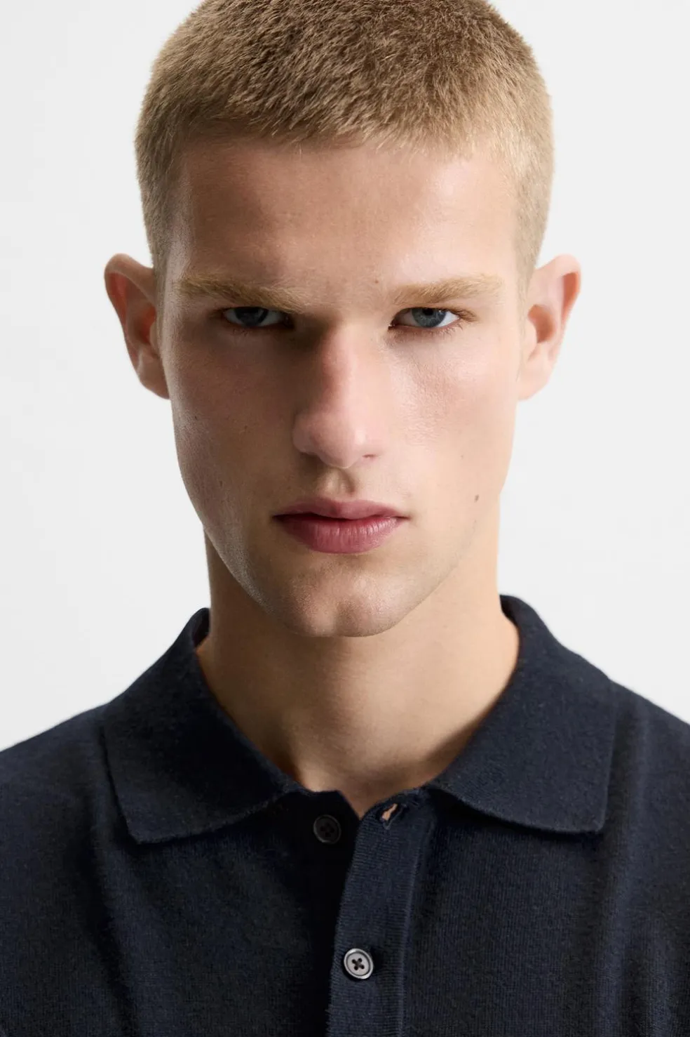ZARA Camisola / Casacos|Polos^POLO DE MALHA LIMITED EDITION Azul-marinho