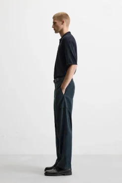 ZARA Camisola / Casacos|Polos^POLO DE MALHA LIMITED EDITION Azul-marinho