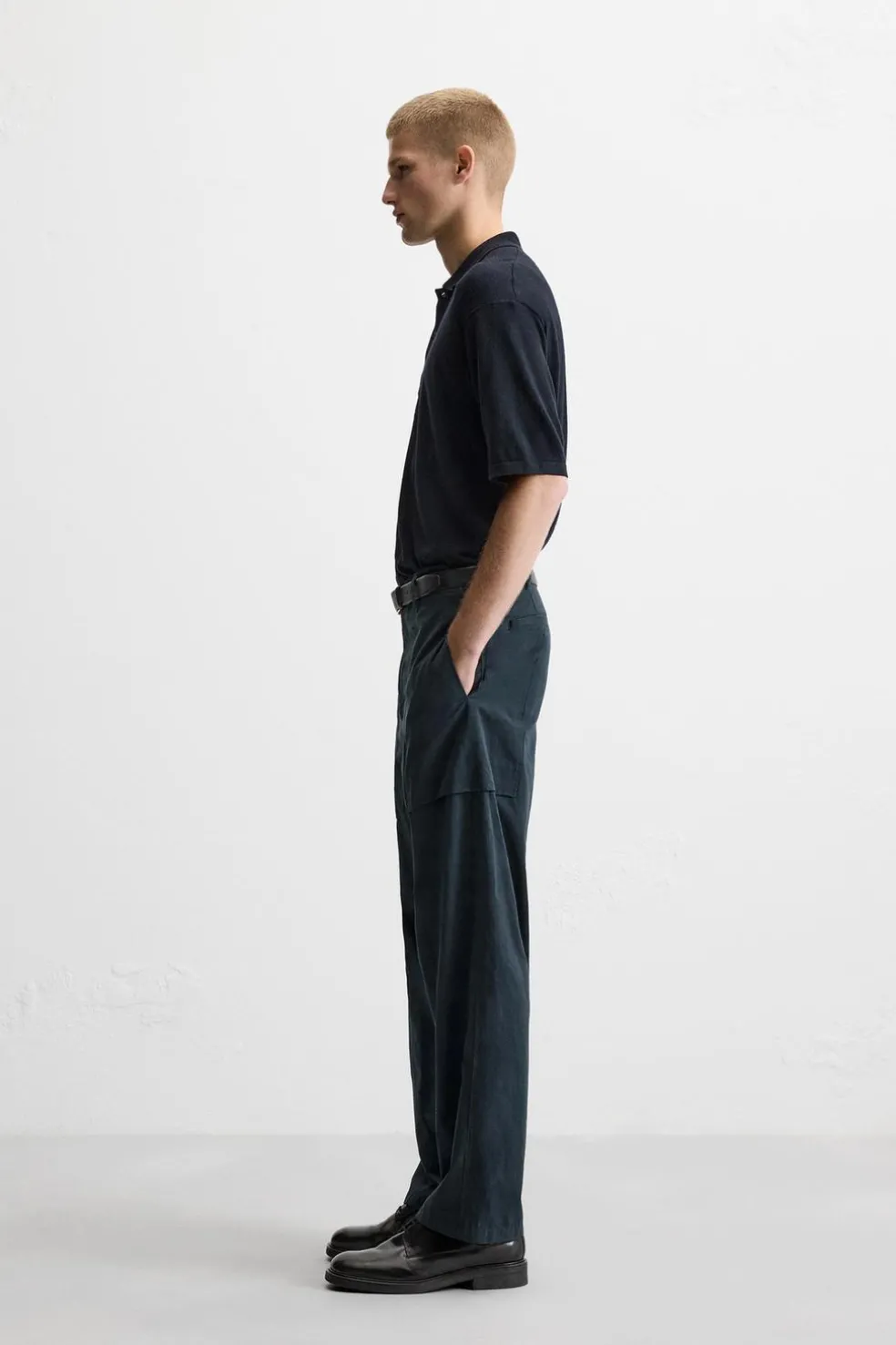 ZARA Camisola / Casacos|Polos^POLO DE MALHA LIMITED EDITION Azul-marinho