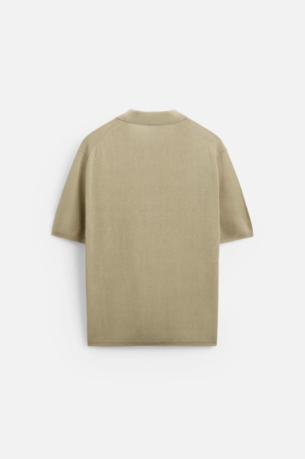 ZARA Camisola / Casacos|Polos^POLO DE MALHA LYOCELL - LINHO Bege