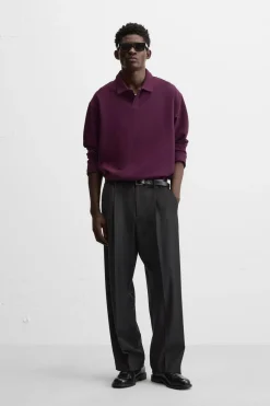 ZARA T-Shirts|Polos^POLO INTERLOCK Roxo