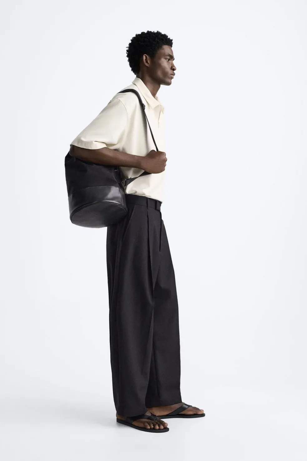 ZARA Polos^POLO ZIP Bege