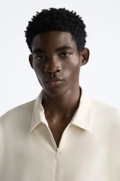 ZARA Polos^POLO ZIP Bege