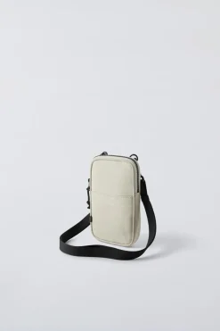 PORTA-TELEMÓVEL COM EFEITO DE CAUCHO-ZARA Sale