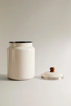 ZARA Animais De Estimação|Animais De Estimação^POTE DE SNACKS DE ESMALTE GRANDE PARA ANIMAIS DE ESTIMAÇÃO Branco