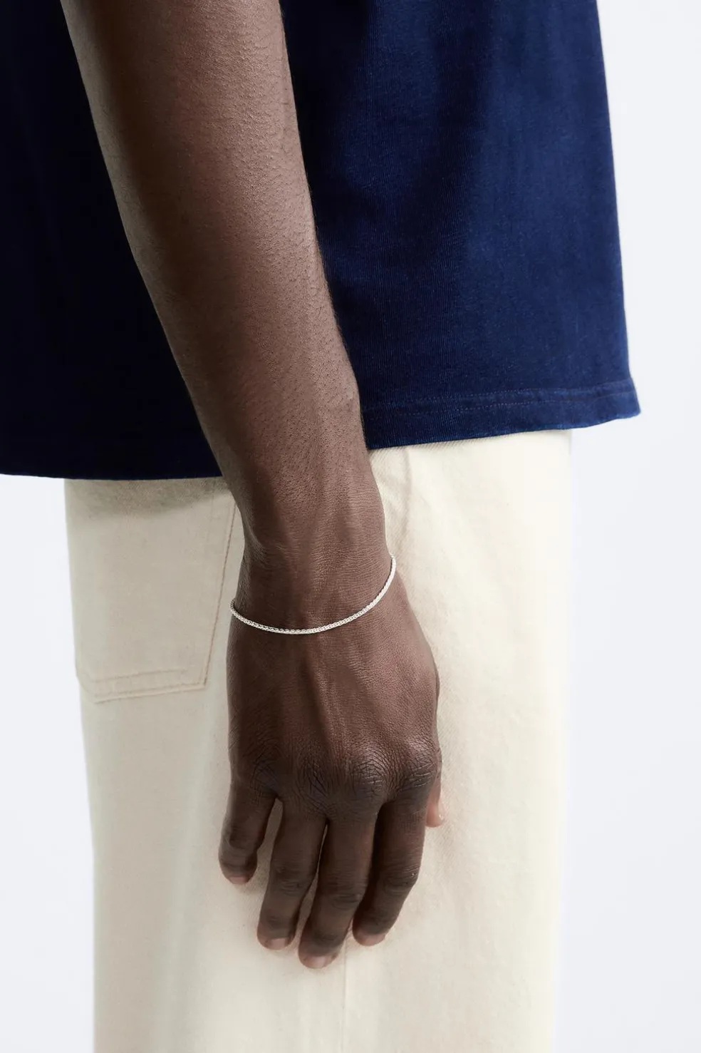 ZARA Acessórios^PULSEIRA EM CORDÃO METÁLICO Prata