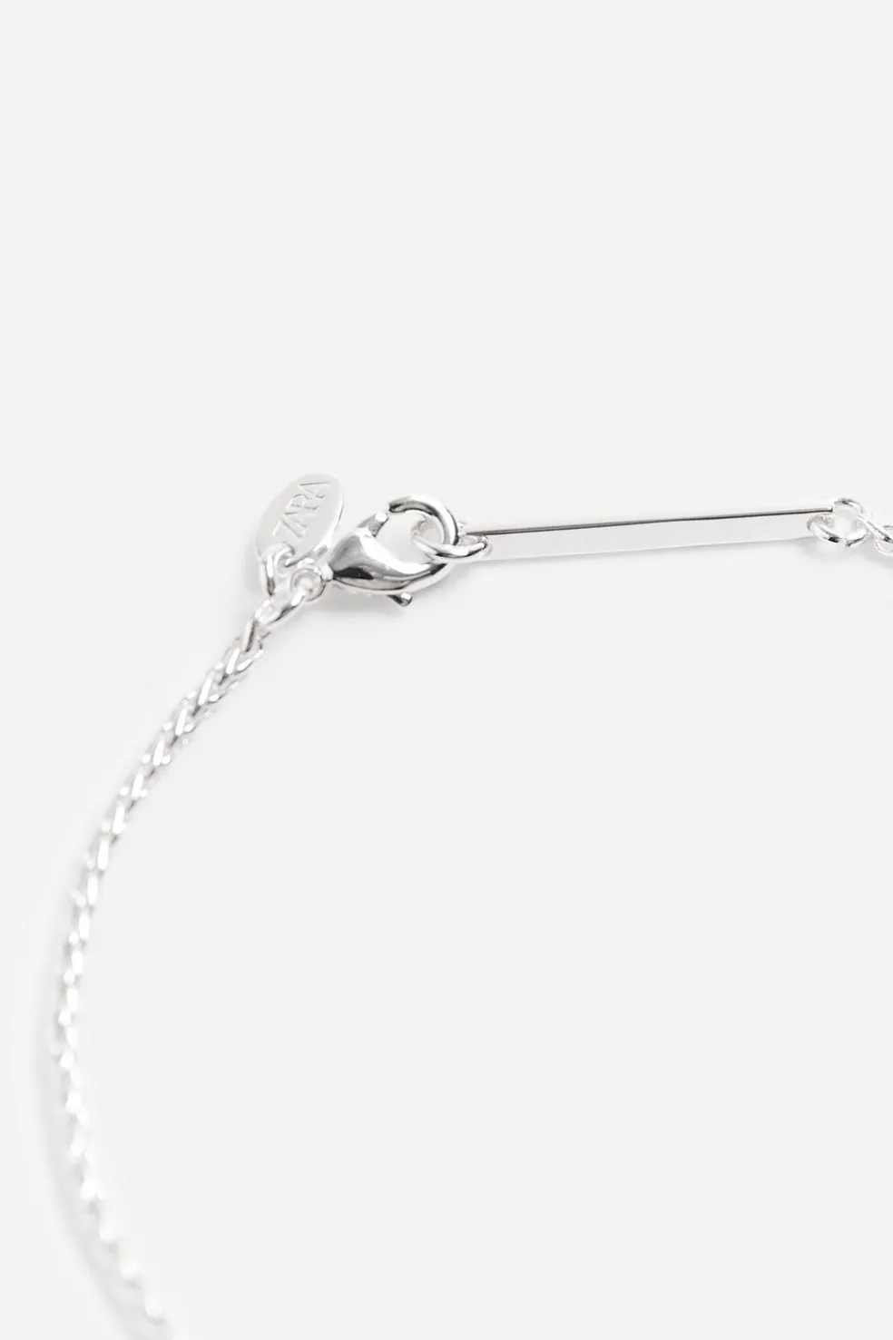 ZARA Acessórios^PULSEIRA EM CORDÃO METÁLICO Prata