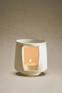 ZARA Fragrâncias Para Casa|Fragrâncias Para Casa^QUEIMADOR ESTRUTURA PRATO CERÂMICA Branco