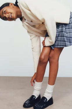 SAIA AOS QUADRADOS COM FIVELA-ZARA Sale