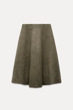 ZARA Winter Layersnew|Saias / Calções^SAIA DE MALHA EVASÉ COM LÃ Castanho / Toupeira
