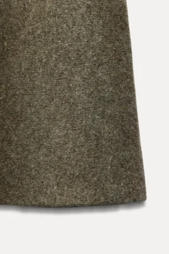 ZARA Winter Layersnew|Saias / Calções^SAIA DE MALHA EVASÉ COM LÃ Castanho / Toupeira