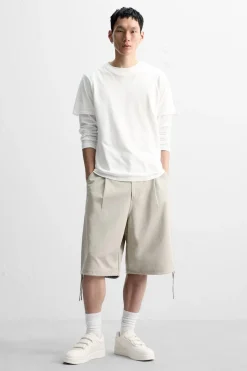 ZARA Desportivos|Sapatos^SAPATILHA COM TIRAS Branco-osso