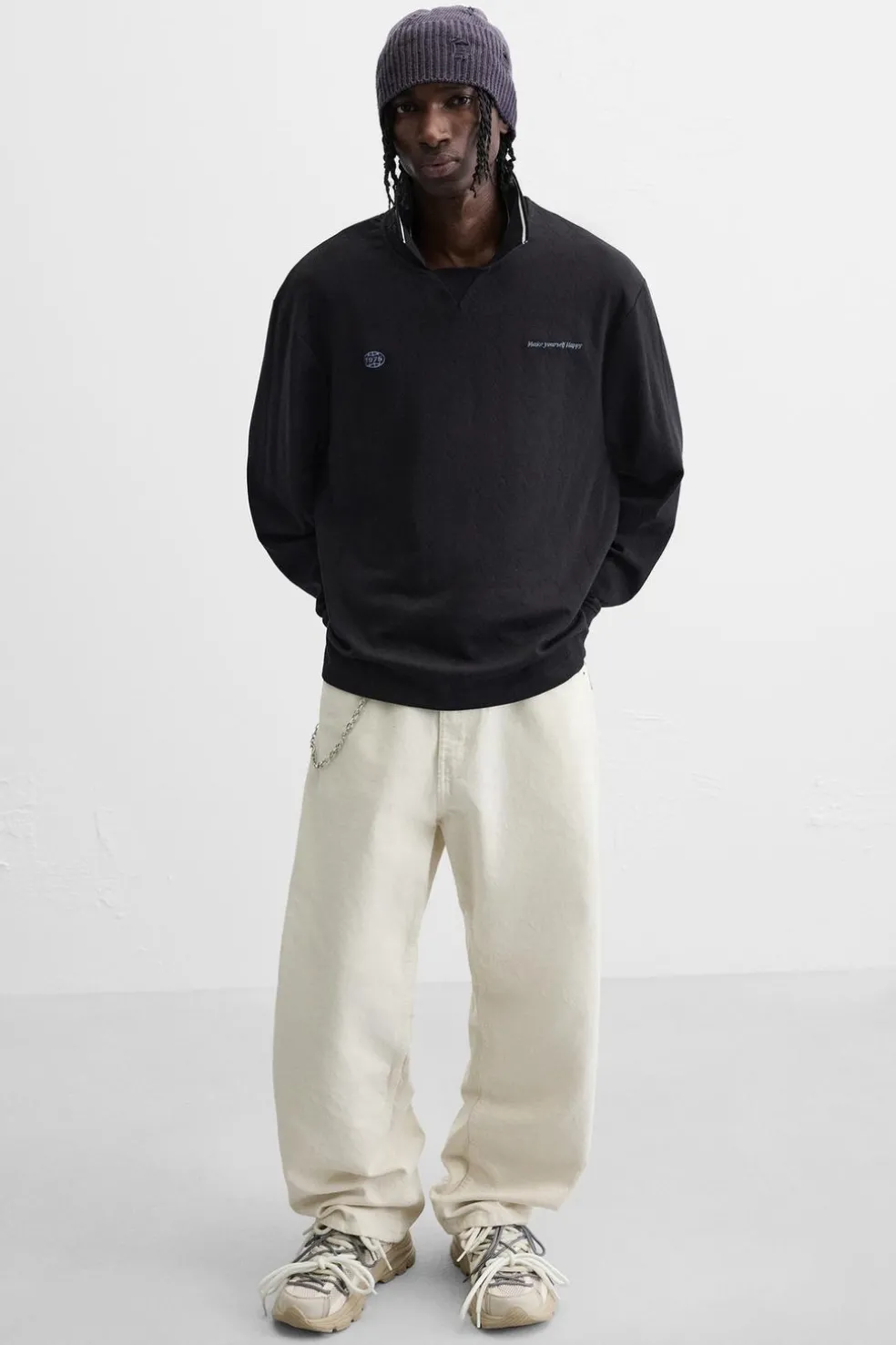 ZARA Desportivos|Sapatos^SAPATILHA COM VÁRIOS ILHÓS Branco-osso