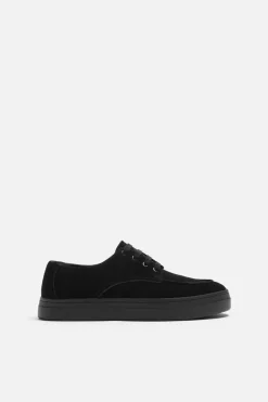 ZARA Desportivos|Sapatos^SAPATILHA DE PELE CASUAL Preto