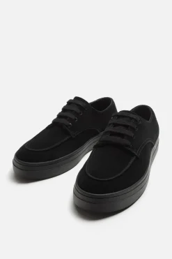 ZARA Desportivos|Sapatos^SAPATILHA DE PELE CASUAL Preto