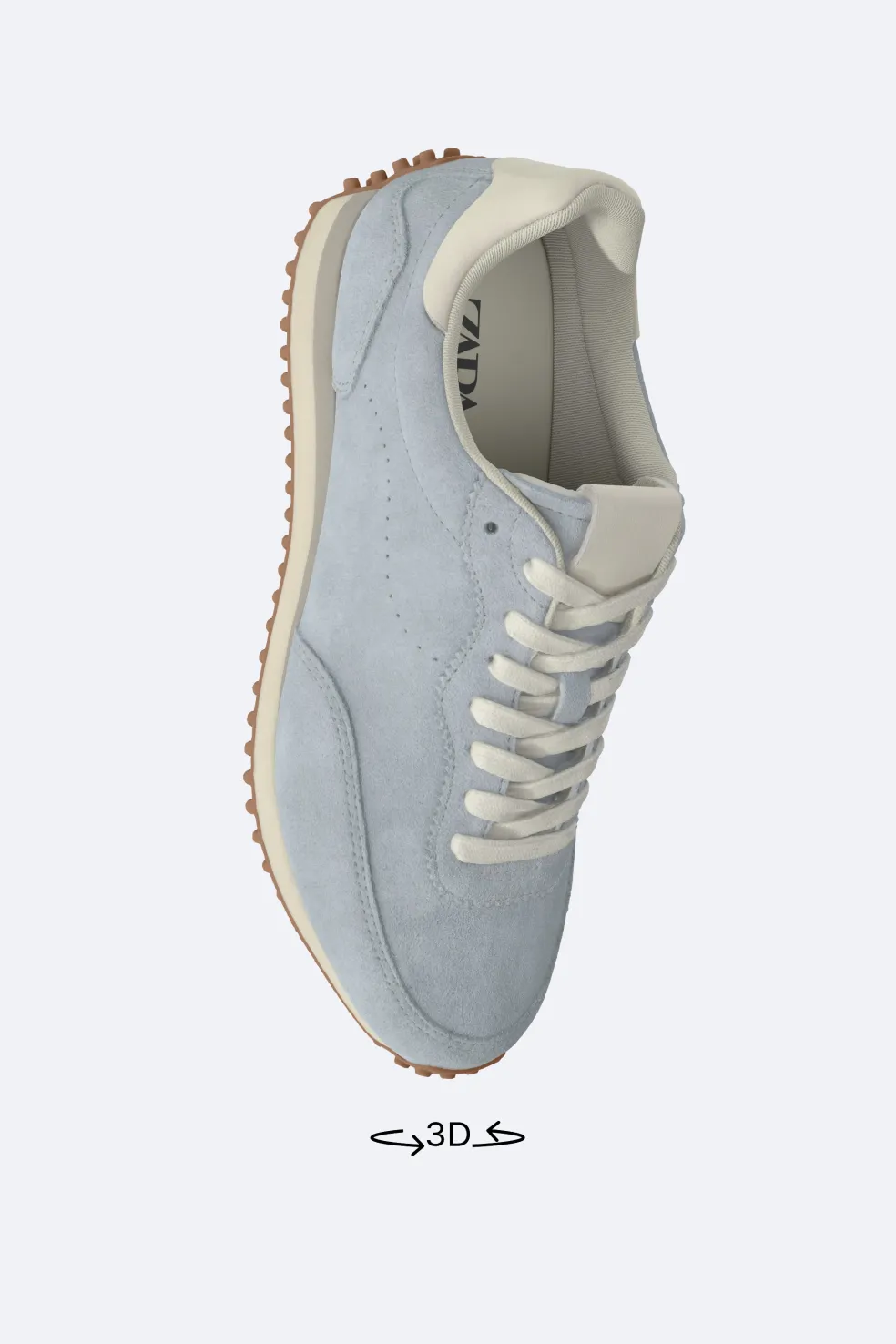 ZARA Desportivos|Sapatos^SAPATILHA DE PELE EDIÇÃO LIMITADA Azul