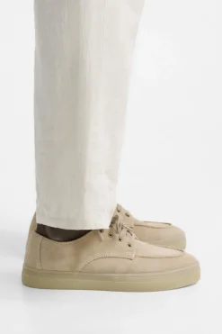 ZARA Desportivos|Sapatos^SAPATILHA EM PELE CASUAL Castanho-areia