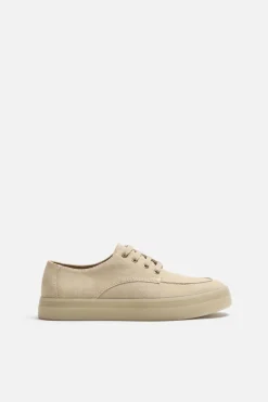 ZARA Desportivos|Sapatos^SAPATILHA EM PELE CASUAL Castanho-areia