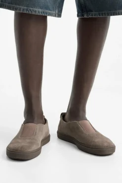 ZARA Desportivos|Sapatos^SAPATILHA PELE SEM ATAADORES Castanho