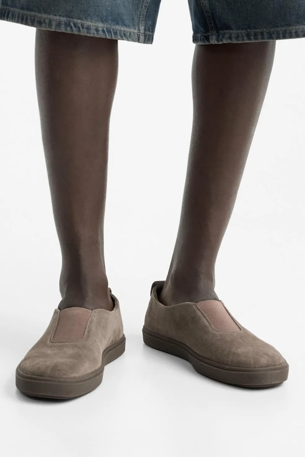 ZARA Desportivos|Sapatos^SAPATILHA PELE SEM ATAADORES Castanho