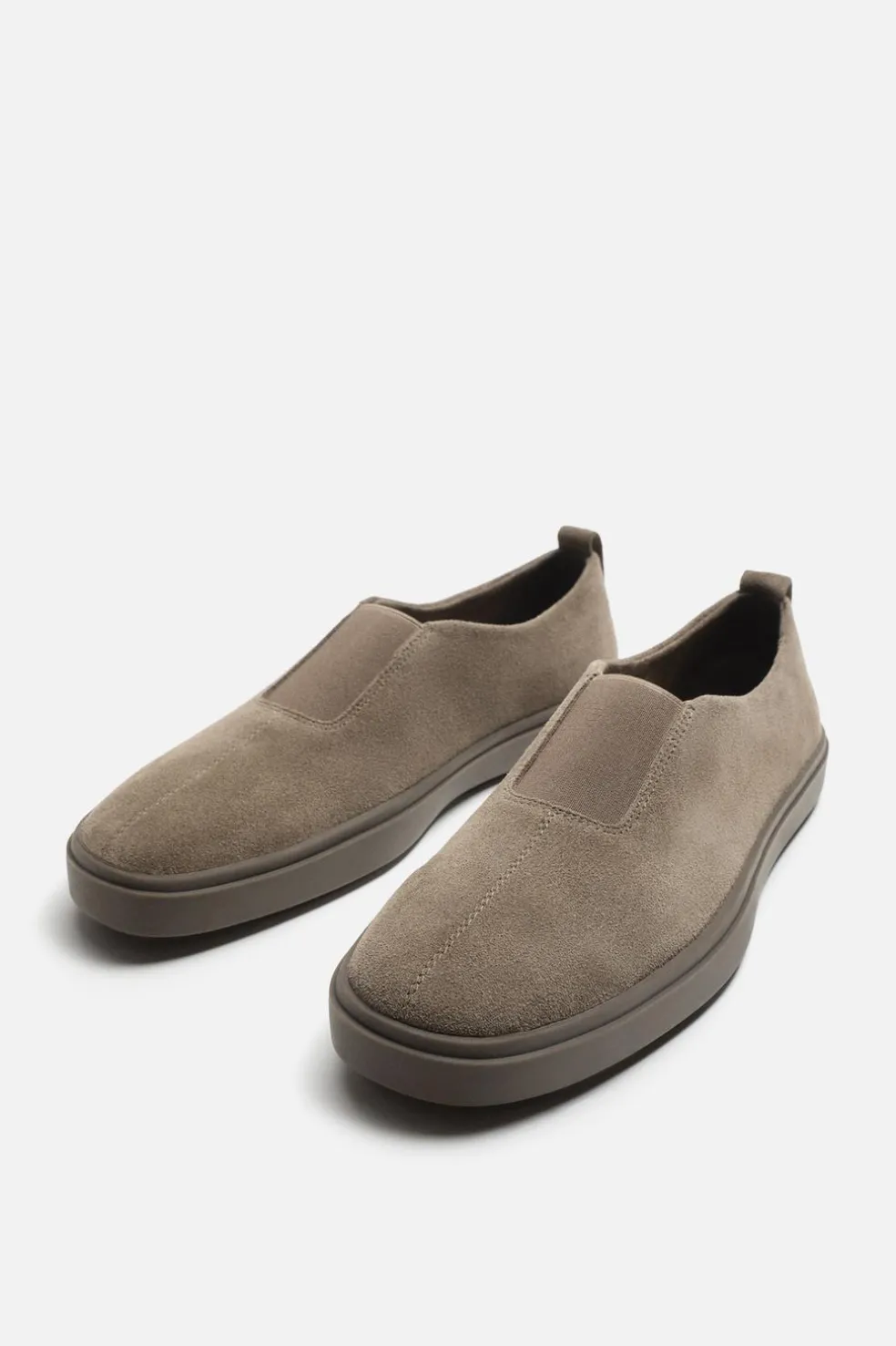 ZARA Desportivos|Sapatos^SAPATILHA PELE SEM ATAADORES Castanho